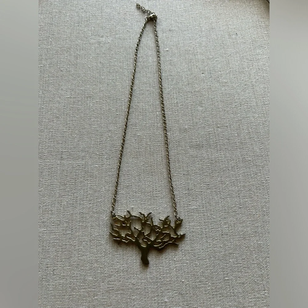 Gold-Tone Barren Tree Necklace - Picture 3 of 5